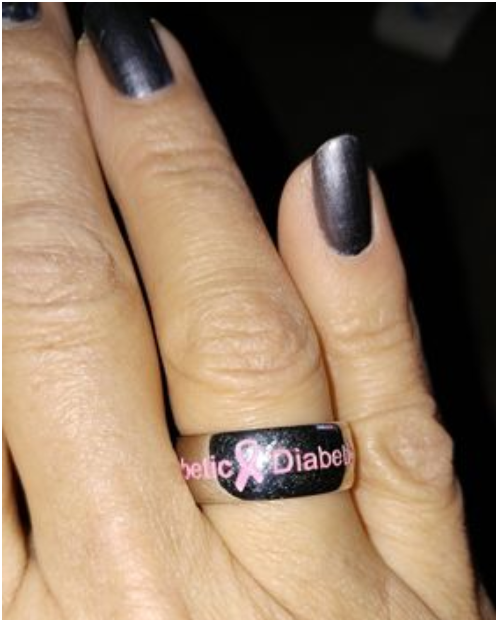 Pink Diabetic Ring