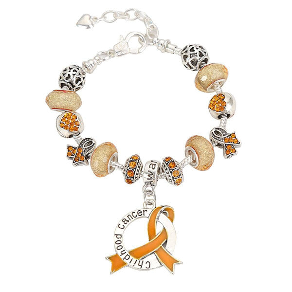 2019 Childhood Cancer Awareness Luxury Charm Bracelet childhoodclcb Awareness-alert 