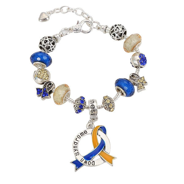 2019 Down syndrome Awareness Luxury Charm Bracelet Downlcb Awareness-alert 
