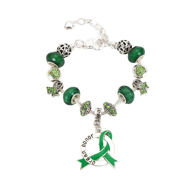 2019 Organ Donor Awareness Luxury Charm Bracelet odlcb Awareness-alert 
