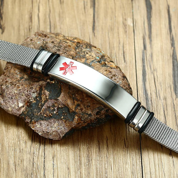 Engrave-Able Adjustable Medical Alert Bracelet BR522_1 Awareness-alert 