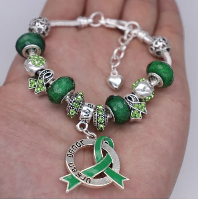 Organ Donor Awareness Luxury Charm Bracelet