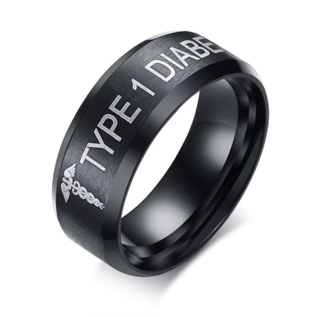 TYPE 1 DIABETIC RING DT1 Awareness-alert CLICK HERE TO PICK YOUR SIZE 