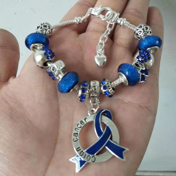 Colon Cancer Awareness Luxury Charm Bracelet colonlcb Awareness-alert 