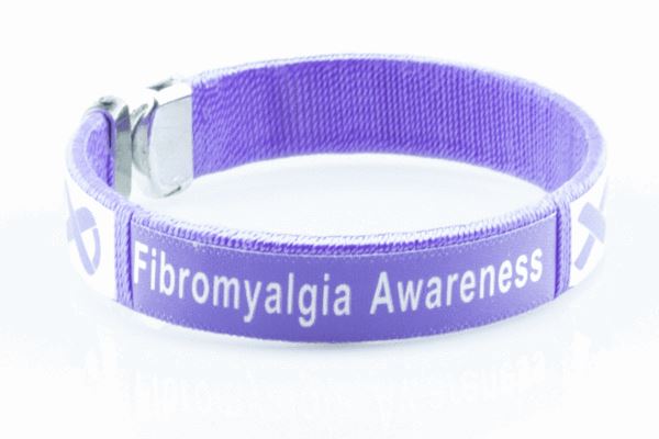 Fibromyalgia awareness bangle bracelet FABB1 Awareness-alert 