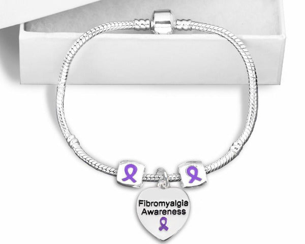Fibromyalgia Snake Chain Bracelet FSCB Awareness-alert 