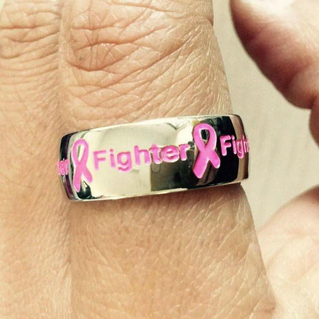 Pink Fighter Ring F1 Awareness-alert 